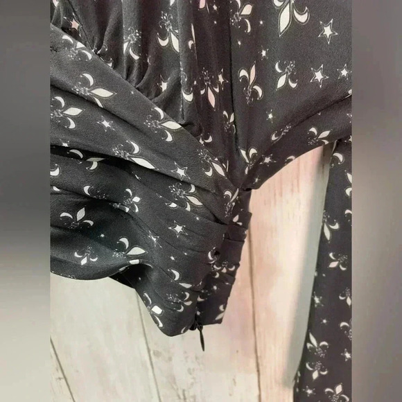 Redemption 100% silk blouse size12 black/special occasion - Picture 3 of 12